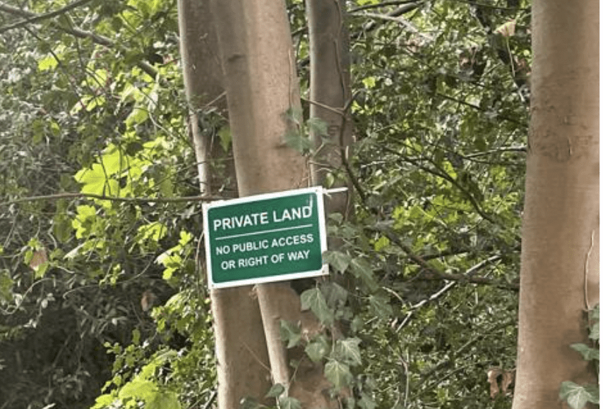 Strangers KEEP OUT of Cranleigh's new Willowbrook development